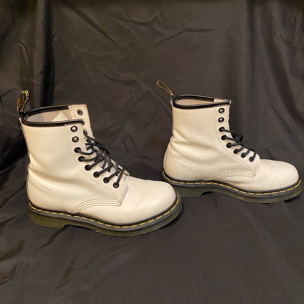 Dr. Martens 1460 White Combat Boots - Size 6 - Picture 2 of 9